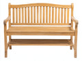 Panche da giardino - legno - 158x56x92 cm - marrone chiaro - stile classico con ripiano