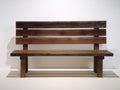 Panche da giardino - legno - 165x52x82 cm - marrone scuro-marrone caldo - stile rustico a doghe