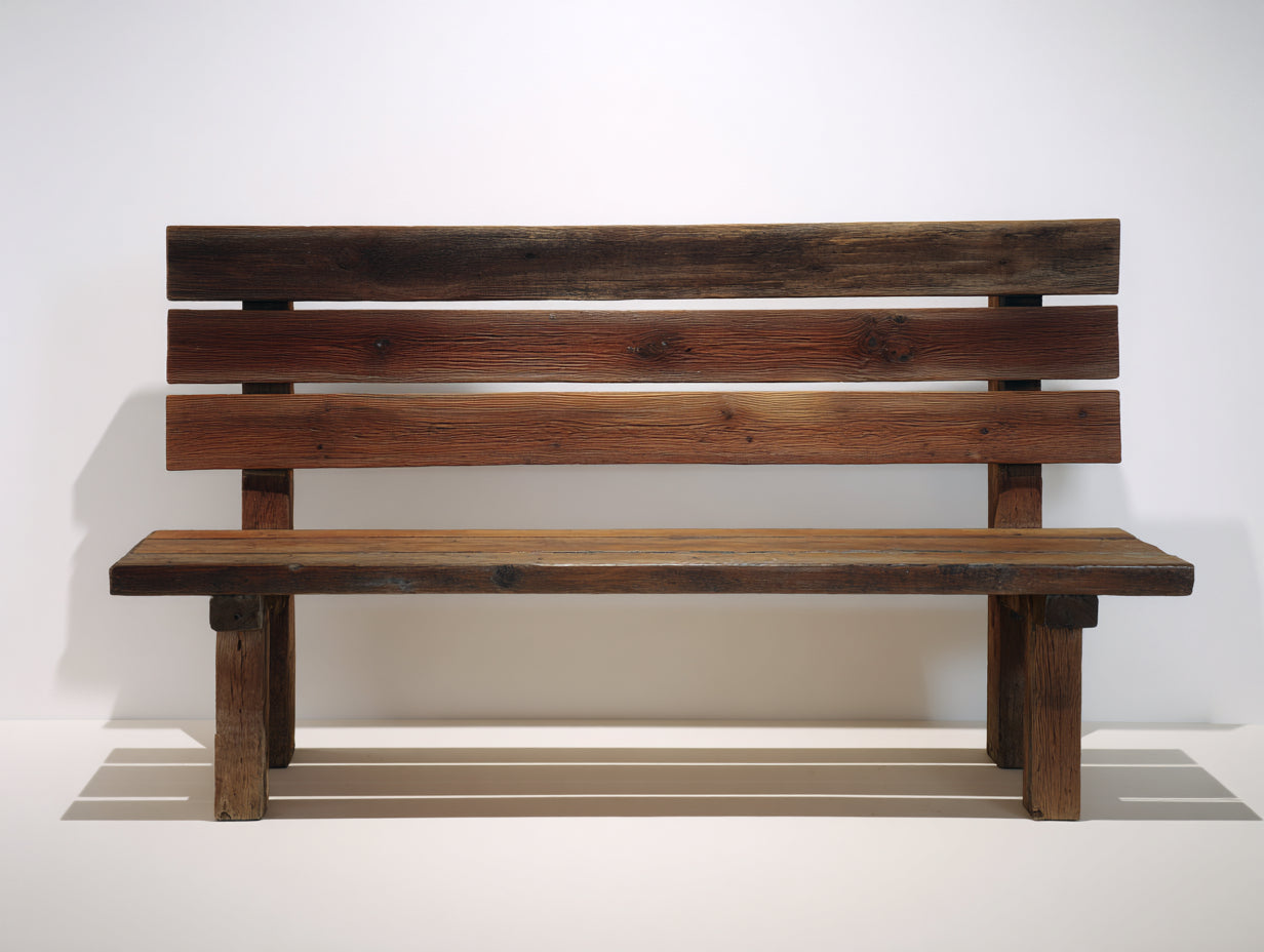 Panche da giardino - legno - 165x52x82 cm - marrone scuro-marrone caldo - stile rustico a doghe